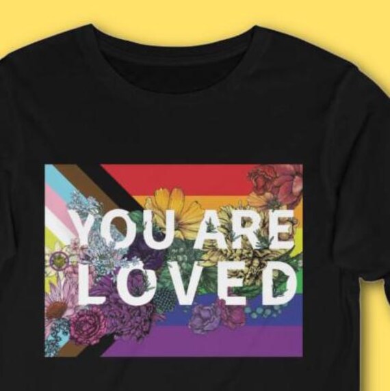 You Are Loved 長袖 T シャツ LGBTQ プライド アパレル LGBTQ T シャツ  