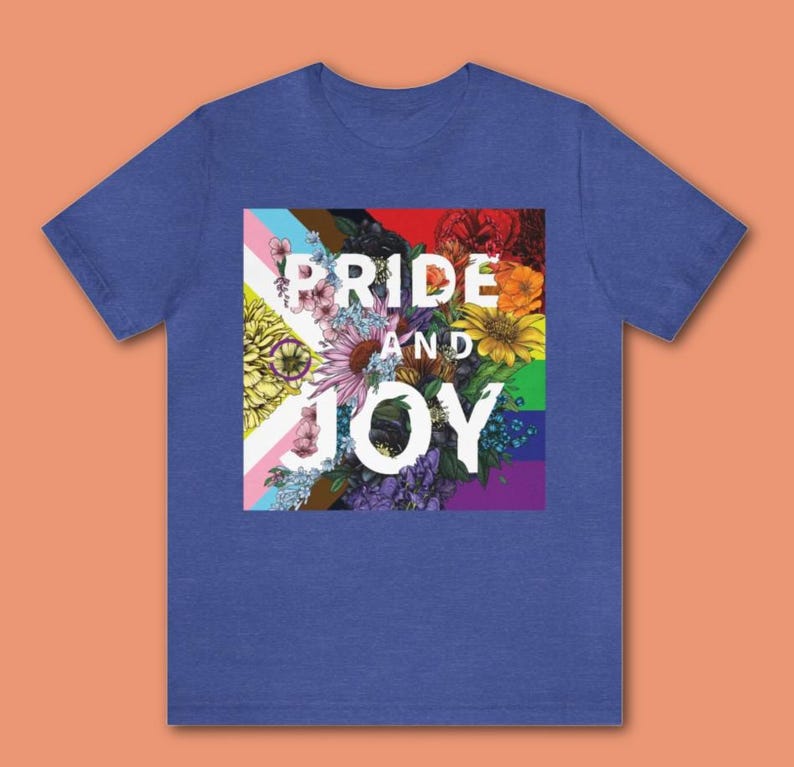 SALE: Pride & Joy Youth T-Shirt | LGBTQ Pride Shirts for Youth | Youth Size Pride Apparel | LGBTQ Pride Parade TShirt image 14