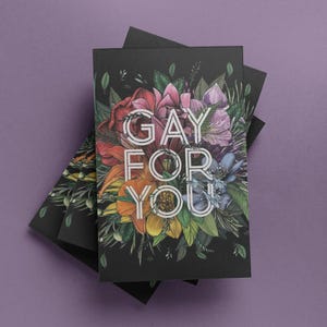 Gay for You Cards & Envelopes 10 Pack | Valentines Day Cards | Gay Valentine Card Set | LGBTQ Valentines Day Cards | LGBTQ Valentines
