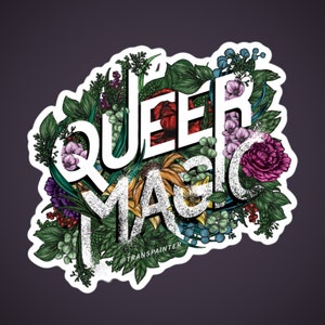 Queer Magic Sticker | Transgender Sticker | Transgender Artist | Trans Pride Sticker | Pagan Sticker | Queer Decal | Feminist