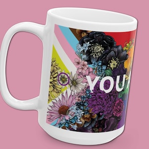 You Are Loved Pride Mug | LGBTQ Coffee Cup | LGBTQ Pride Gifts | Pride Flag | LGBTQ Pride Flag | Transpainter Mug