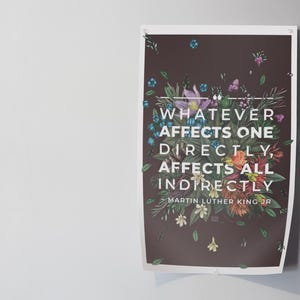 MLK Quote Poster: Letter from Birmingham Jail, Archival Matte Art image 3