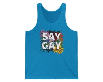 SAY GAY Tank Top - LGBTQ+ Pride Tank