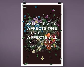 MLK Quote Poster: Letter from Birmingham Jail, Archival Matte Art