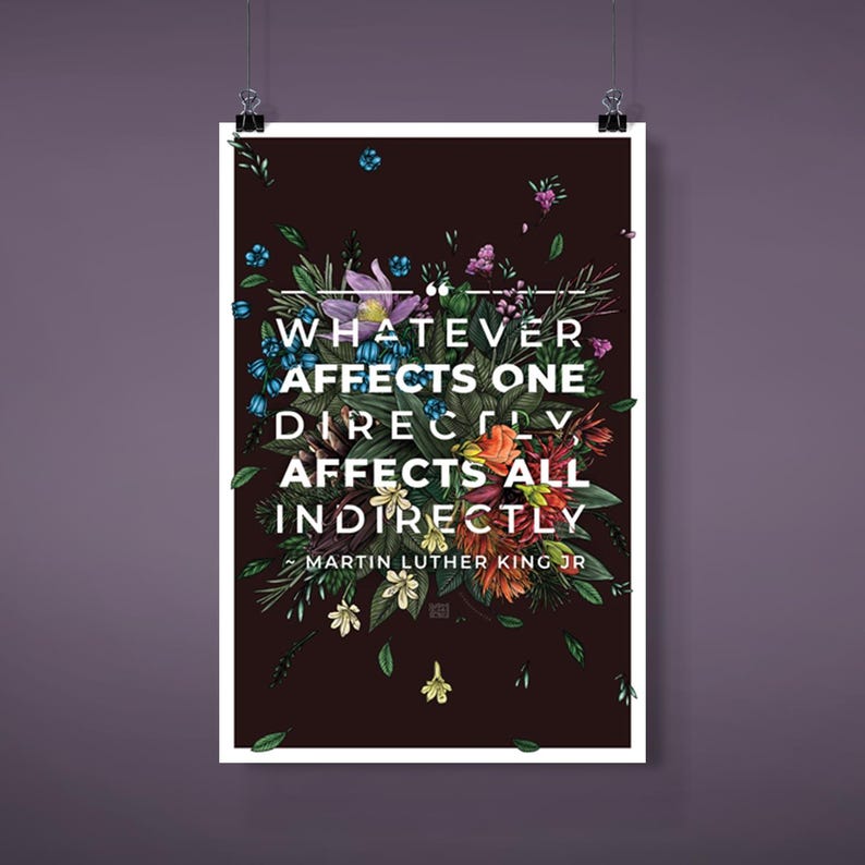 MLK Quote Poster: Letter from Birmingham Jail, Archival Matte Art image 1