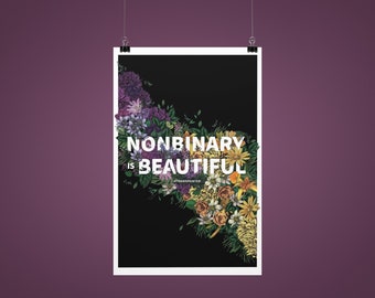 Nonbinary is Beautiful Poster