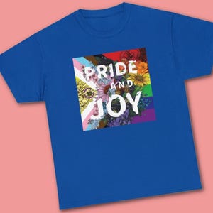 SALE: Pride & Joy Youth T-Shirt | LGBTQ Pride Shirts for Youth | Youth Size Pride Apparel | LGBTQ Pride Parade TShirt image 11