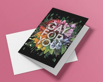 Gay for You Cards & Envelopes - LGBTQ Valentine 10 Pack