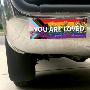 You Are Loved LGBTQ Bumper Sticker image 3