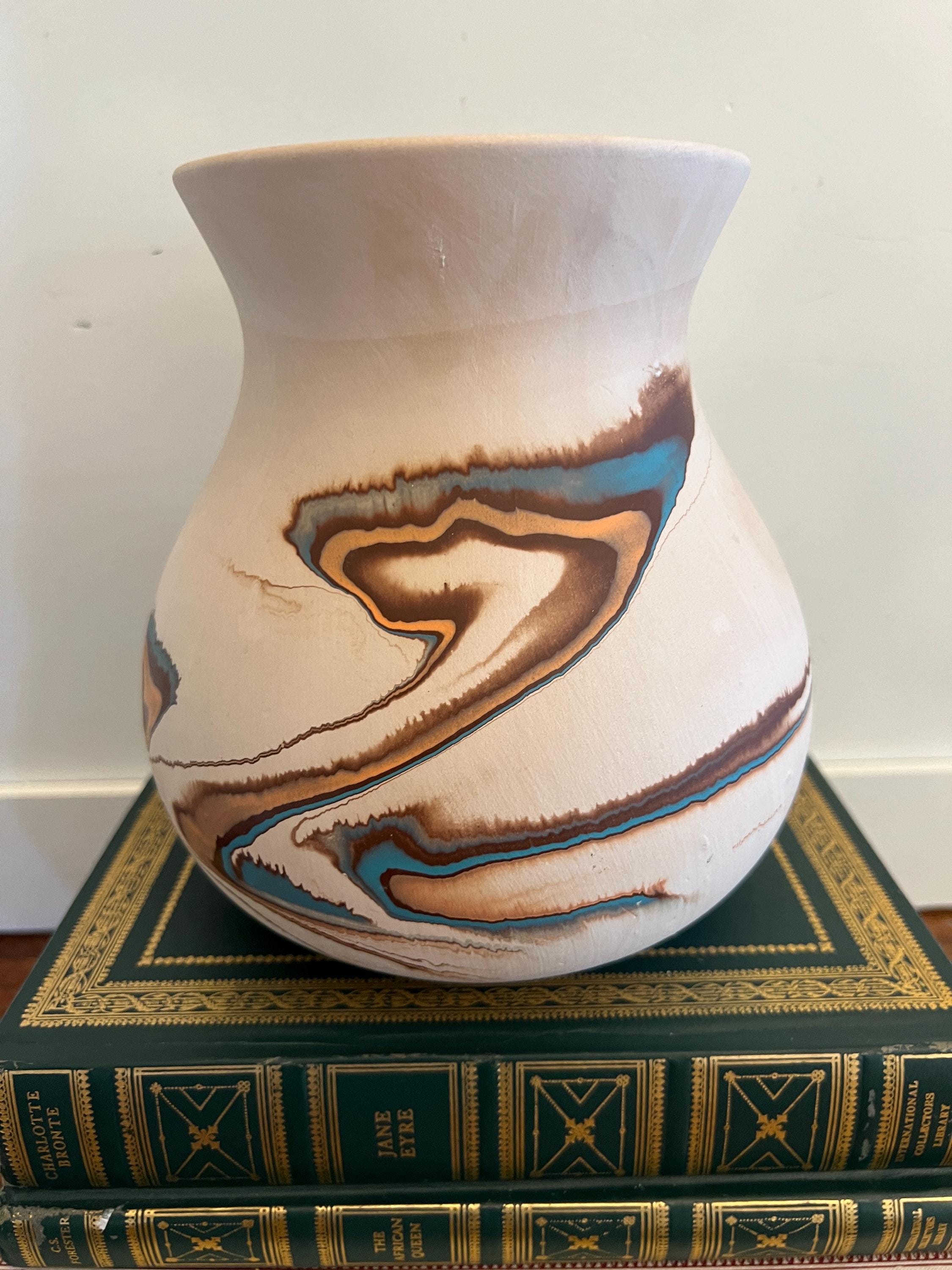 Vintage Nemadji Pottery Vase: Handcrafted Southwest Decor - Etsy