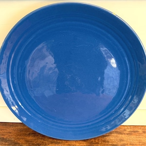 Rare Large Bauer Pottery Los Angeles 15” Cobalt Blue Serving Platter | California Art Pottery | Collector Size