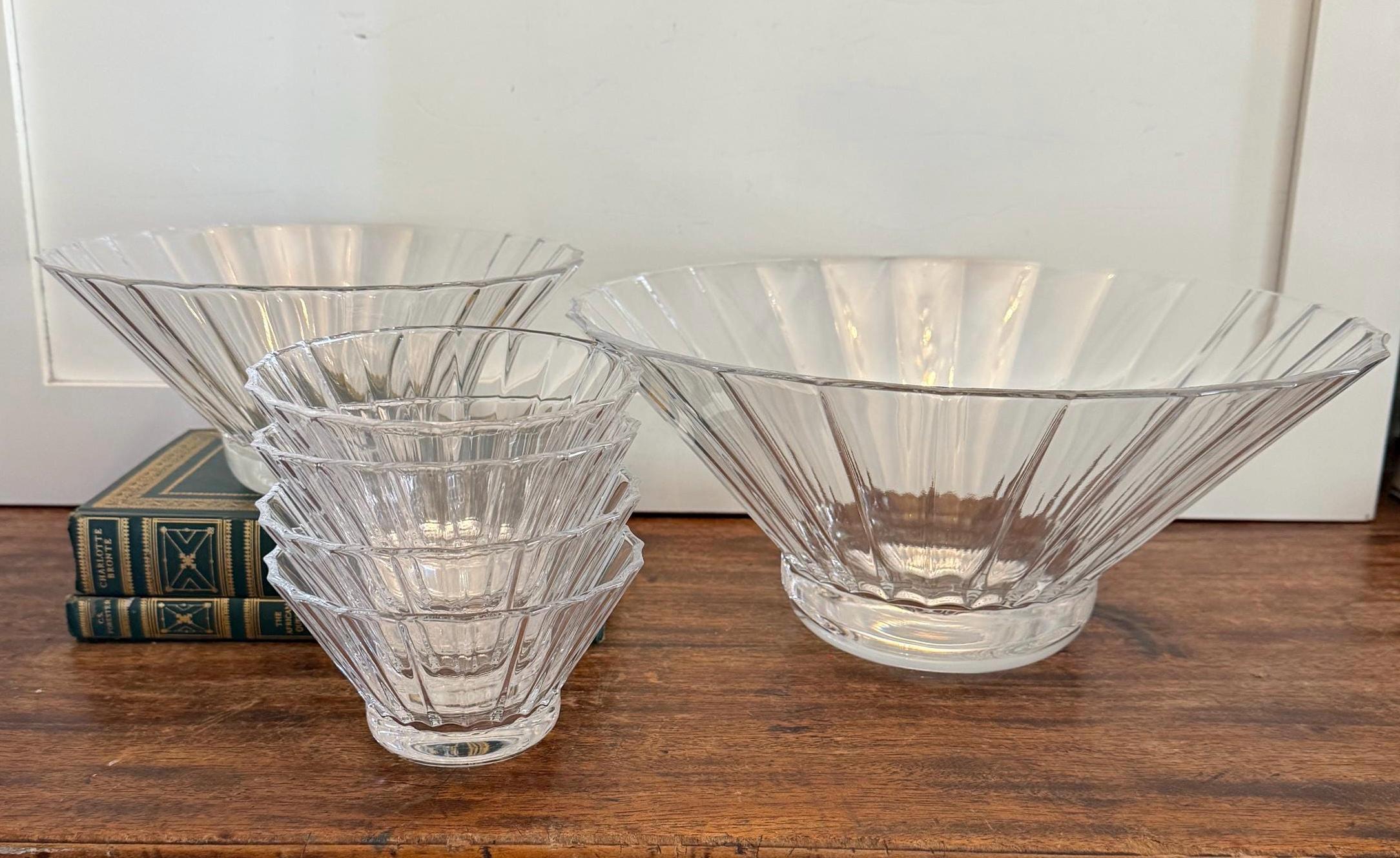 Villeroy and Boch, Paloma Picasso Crystal Bowl Collection, 6 Bowls