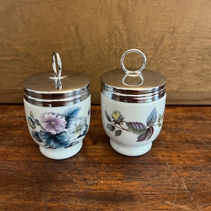 2 Vintage Royal Worcester Egg Coddlers
