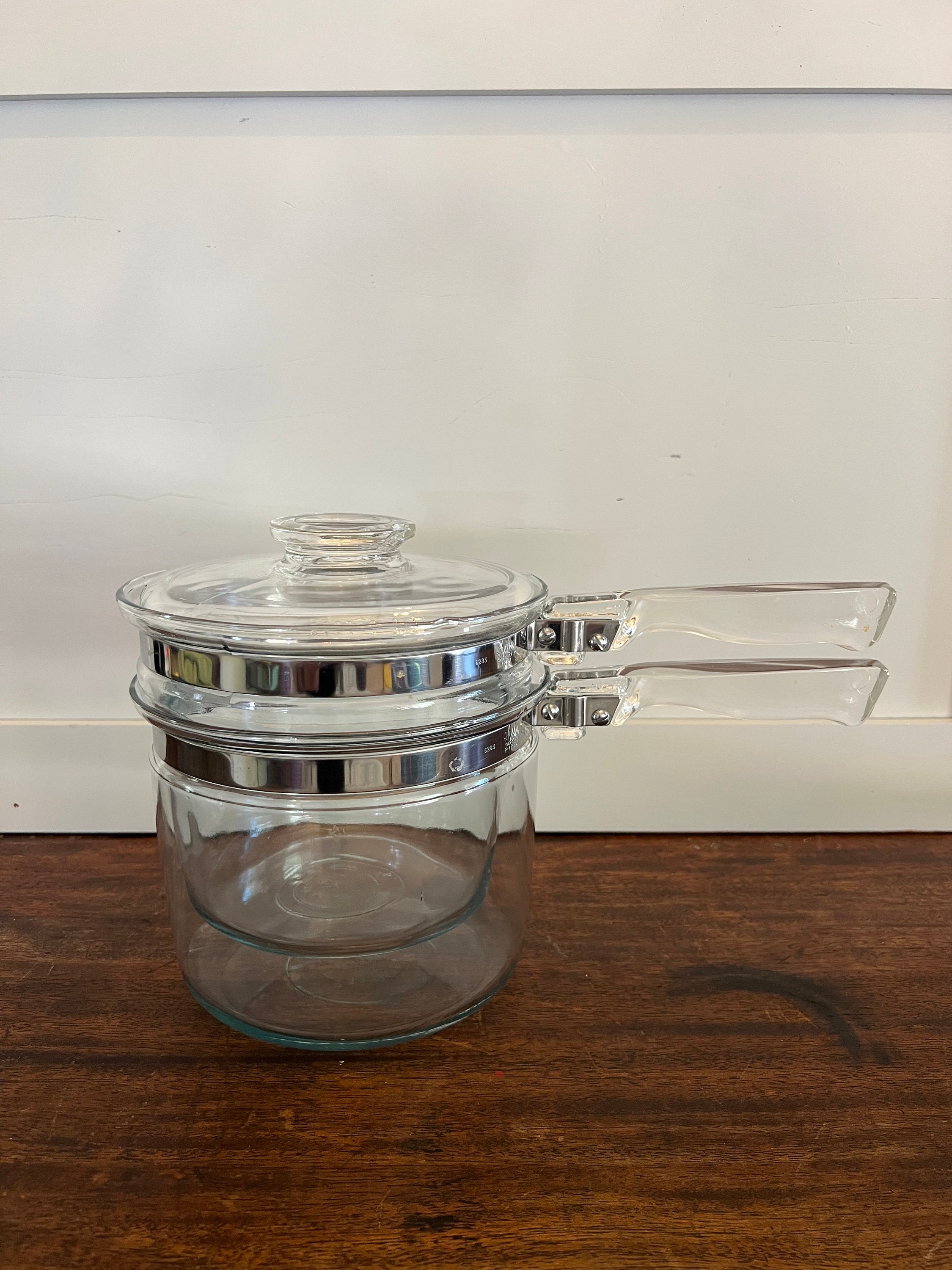Vintage Pyrex 1-1/2 Quart 6283 Glass Double Boiler (No Lid)