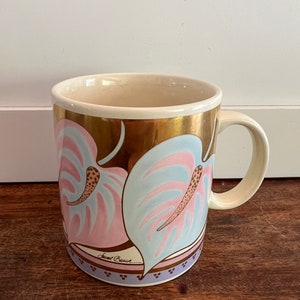 Vintage Laurel Burch &quot;Anthurium&quot; Mug