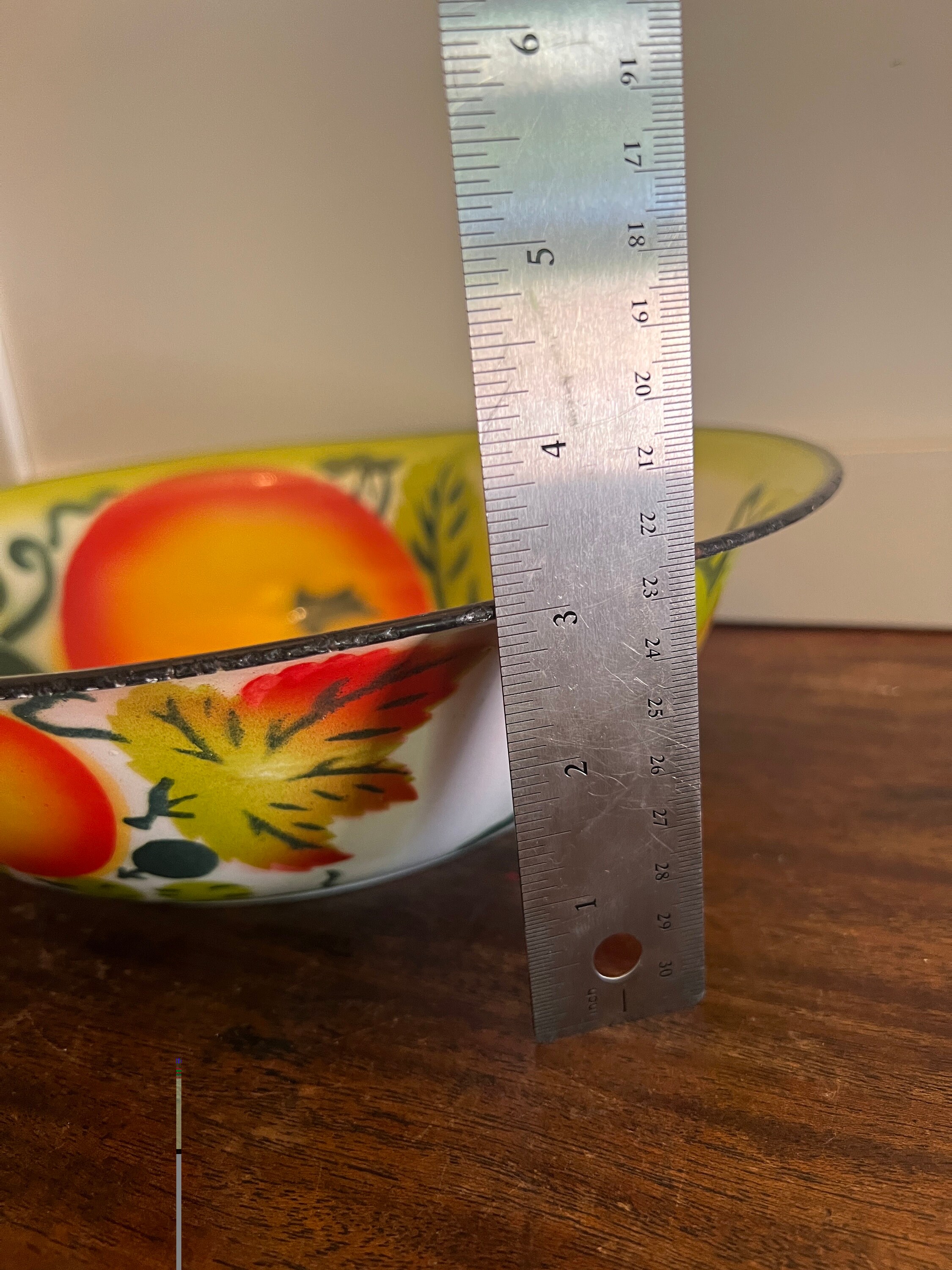Vintage Mid-century 40's Japanese Large Enamelware Fruit