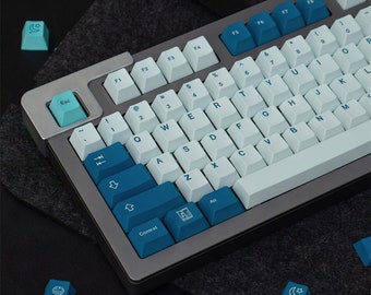 Moonlight Teal Keycap Set, Cherry Profile, PBT, Cherry MX Stem, Dye-Sub Legends
