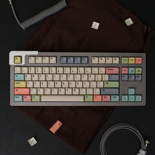 Canvas Keycap Set, XDA Profile, PBT, Cherry MX Stem, Dye-Sub Legends