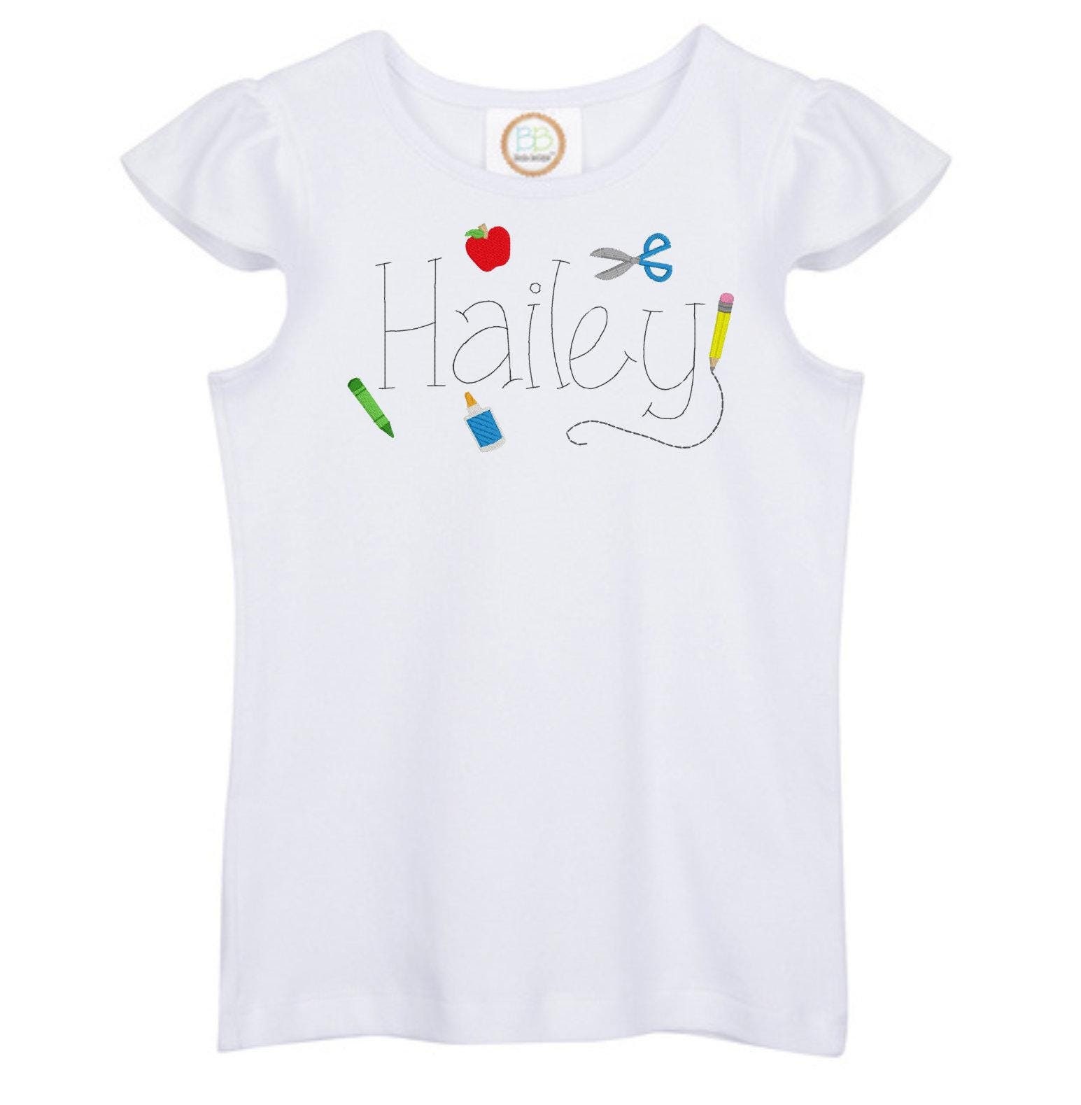 Girls Mini Rally Tee - Multi Cool As Shell Embroidery main image 0
