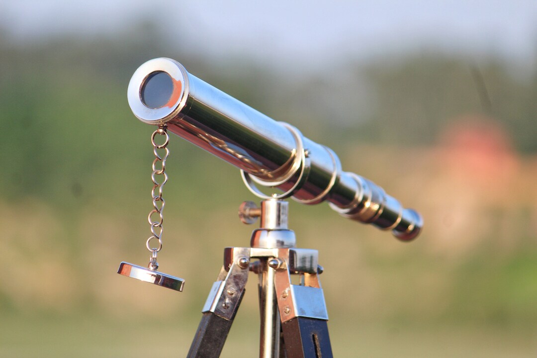Personalized Nautical Tripod Telescope, Home Decorating Marine Antique Telescope With Tripod