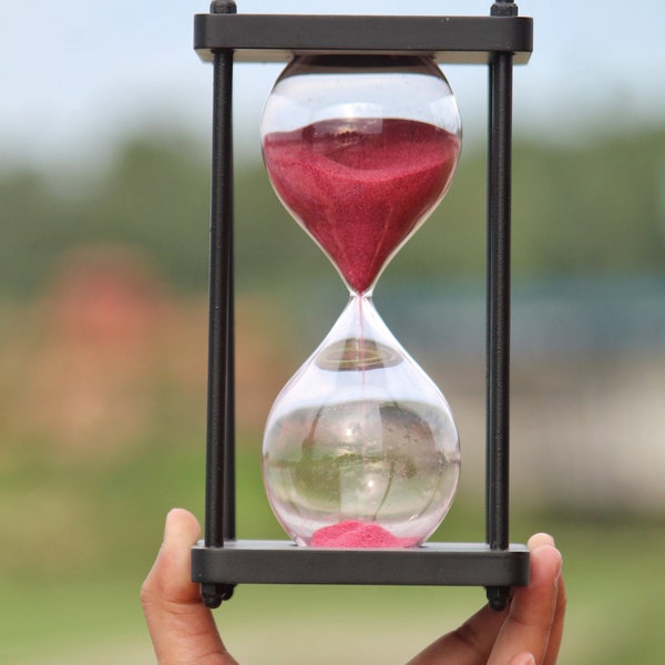 Wooden Personalized hourglass Unity hourglass Engraving Sand Timer Custom Engraved Hourglass Wedding Gift, Anniversary Gift, Christmas Gift