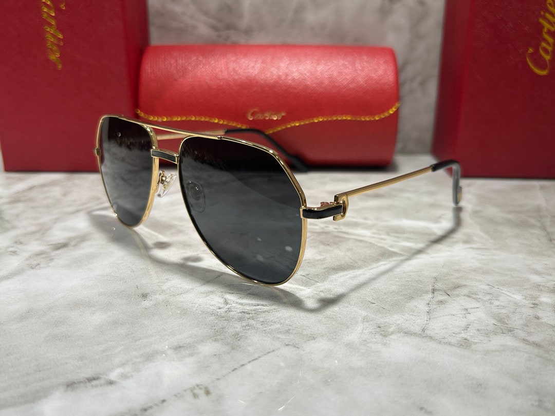 Cartier Sunglasses MDITION Santos-dumont Cartier Eyewear - Etsy