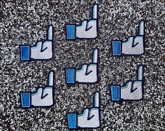 Patch brodé Hit That Like Button | Écusson thermocollant | Coudre l'écusson | Appliqué
