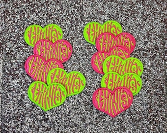 Patch brodé féministe | Écusson thermocollant | Coudre l'écusson | Appliqué