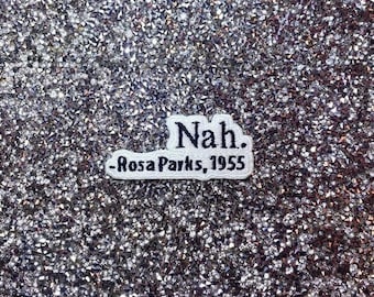 Patch brodé NAH | Écusson thermocollant | Coudre l'écusson | Appliqué
