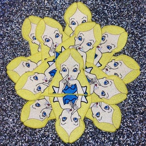 Alice In Trippyland Embroidered Patch | Iron on Patch | Sew on Patch | Appliqué