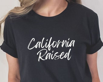 Maglietta rialzata California, maglietta West Coast, maglietta California, maglietta Cali, maglietta Golden State, maglietta Los Angeles, San Francisco, Sacramento
