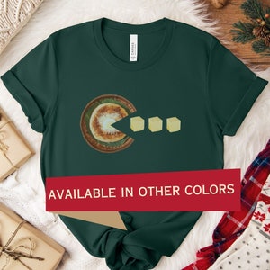 Bibingka Eating Butter Shirt Festive Wear Features a Rice Cake Topped with Shredded Coconut Eating Butter Cubes, Funny Pinoy Food T-Shirt