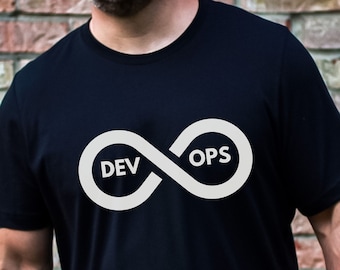 Maglietta unisex DevOps Infinity, maglietta DevOps Engineer, maglietta DevOps, maglietta Ops, maglietta CICD, maglietta DevOps Tools, regalo per DevOps Engineer