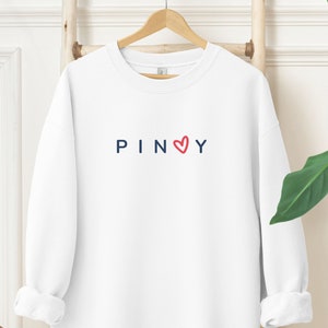 Unisex PINOY Sweatshirt,  Filipino Pride Shirt, Cultural Heritage Tshirt, Filipino Sweatshirt,  Gift for Filipino Friend, Pinoy Identity Top