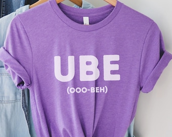 Unisex Ube Pronunciation Shirt, Ube Shirt, Ube Lover, Ube Gift, Ube Tee, Ube T-Shirt, Ube Love, Foodie Shirt, Purple Food Shirt, Purple Yam