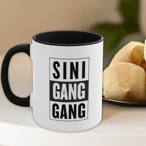 Sinigang Gang Accent Mug Ceramic 11oz, Philippine Pride Cup, Gift for Pinoy Foodie, Tatay, Nanay Ate, Kuya, Tita, Tito or Filipino Friend