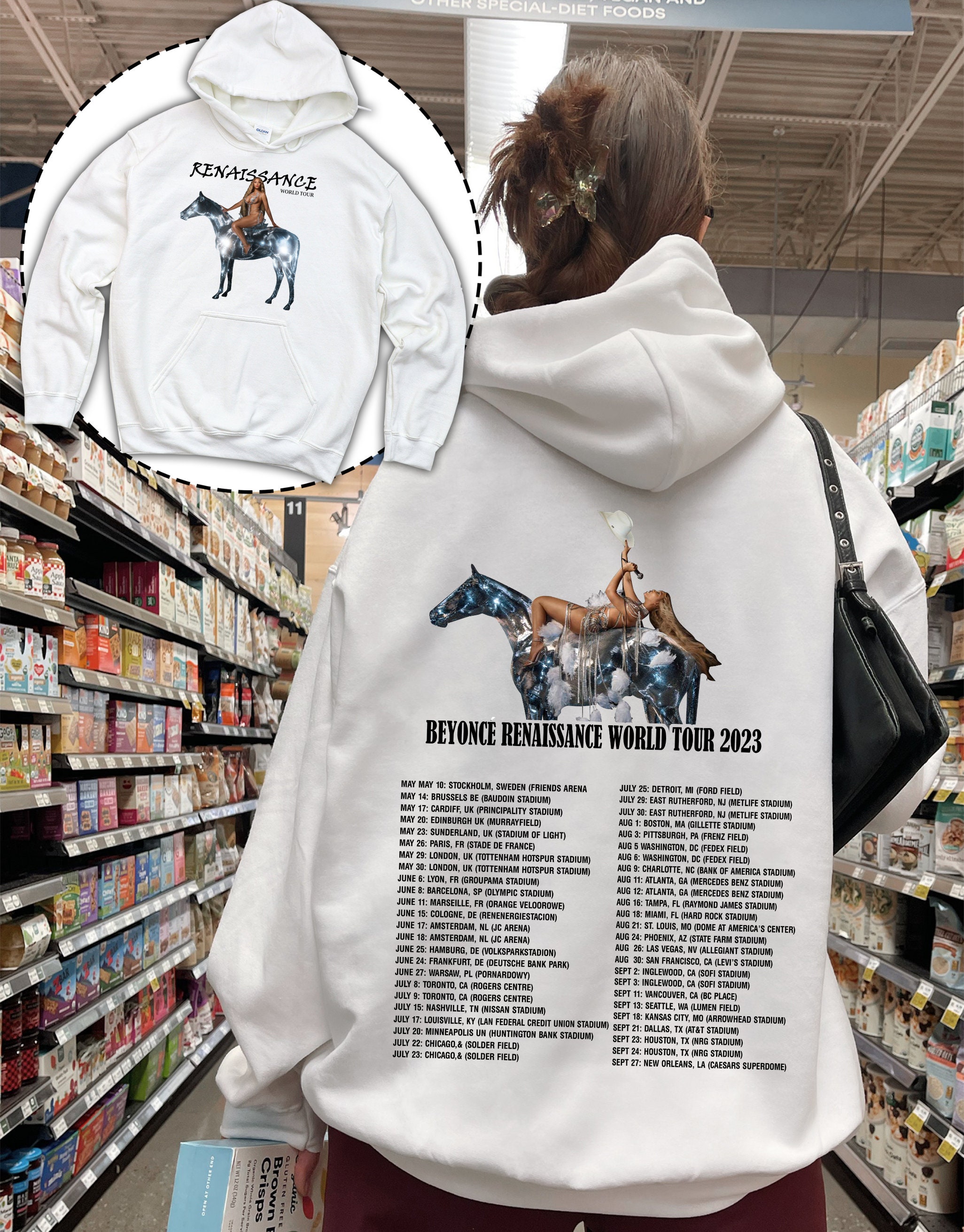 2023 Beyonce Sweatshirt, Beyonce Renaissance World Tour Hoodie, Beyonce ...