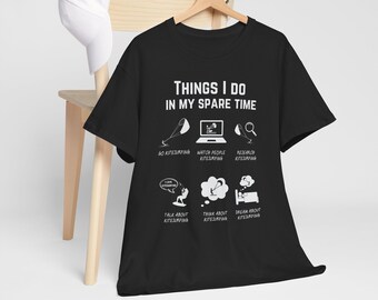 Kitesurf T-Shirt Things I do in my spare time, funny kitesurf T-Shirt, gifts for kitesurfers, kitesurf saying, kite surf shirt, kiting