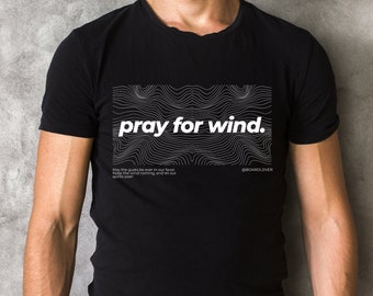 priez pour le vent T-Shirt – Wind Lover Shirt, Kitesurf T-shirt, Windsurf T-shirt, Wingfoil T-shirt, Idée cadeau Watersport, Kitesurf Gift