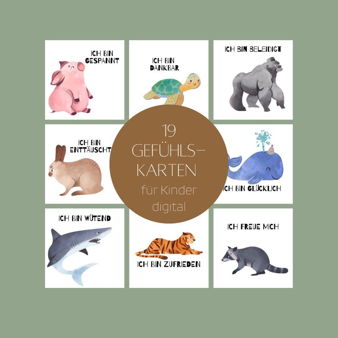 Cartes D'affirmation Pour Enfants, Cartes émotionnelles