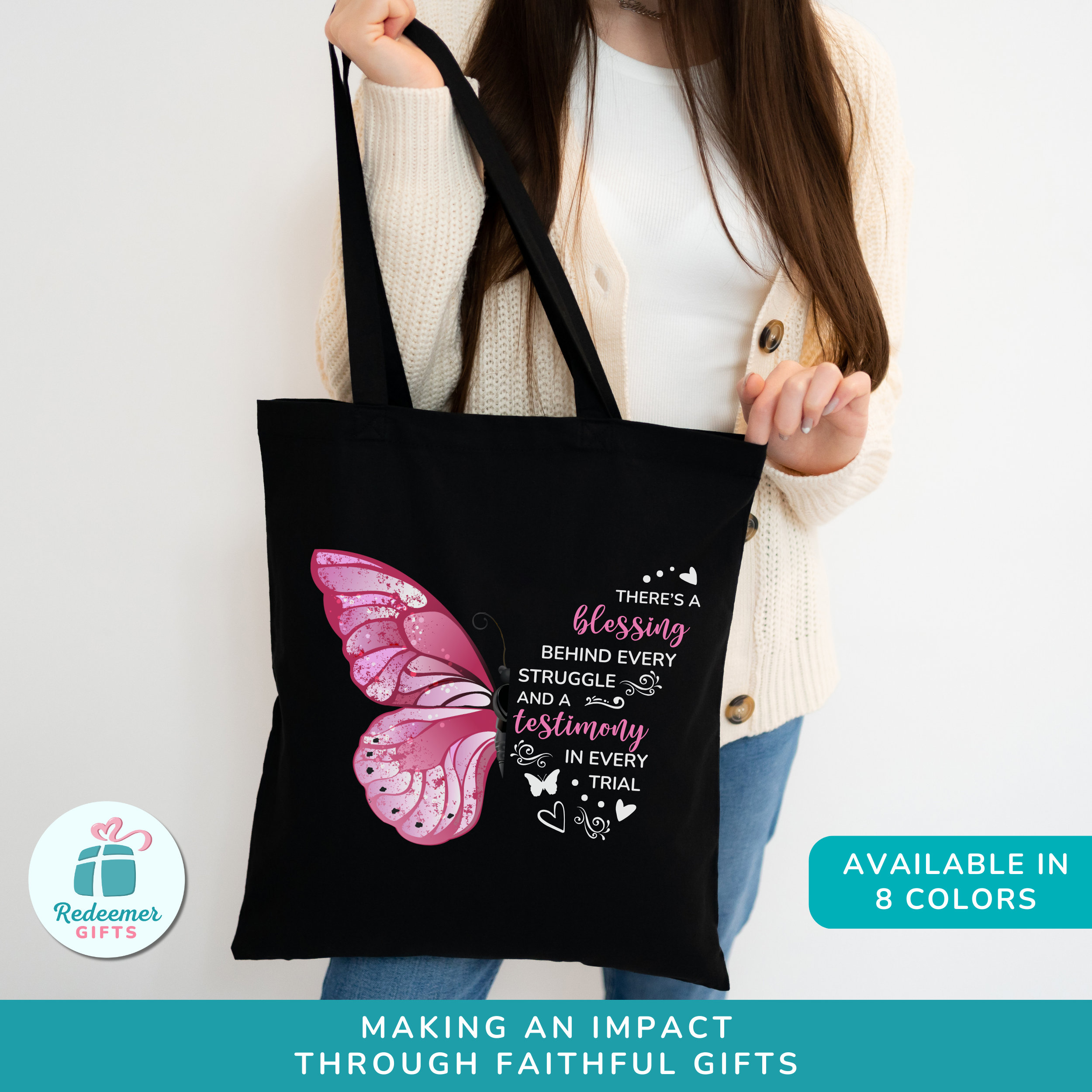 Gospel Tote Bag The Faithful Love of The Lord never Ends Gospel Tote Bag The Faithful Love of The Lord never Ends