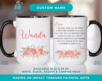 Custom Mom mug gift, Personalized mom gift mug, Mom affirmation mug, Christian coffee mug, Homeschool mom mug, Custom gift for mom unique