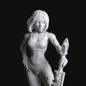 Sedition Series 05a - Gene-Enhanced Female Battle Sister with Interface Sockets by Manufaktura Miniatures