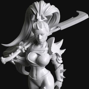 Dom Series 02a - Sexy Shadow Elf Slaver Warrior Girl by Manufaktura Miniatures
