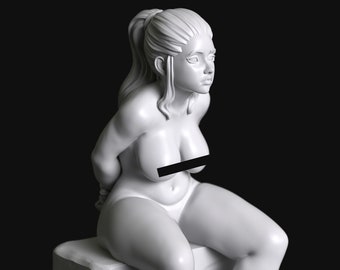 Unterserie 135 - Mädchen Sitzend Auf Stein Gefesselt von Manufaktura Miniatures