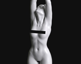 Sub Series 147 - Petite Girl Hanging Tied Up Naked by Manufaktura Miniatures