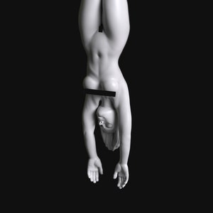 Sub Series 152 - Sexy Girl Hanging Tied Up Naked by Manufaktura Miniatures