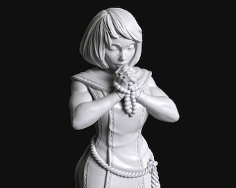 Devotion Series 02a - Sisters of Battle Nun Bidden Staande door Manufaktura Miniatures