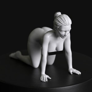 Subserie 10a - Chica prisionera desnuda a cuatro patas de Manufaktura Miniatures