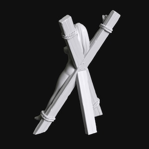 Sub Series 52 Sexy Girl Tied To Cross Spread Naked by - Etsy 日本